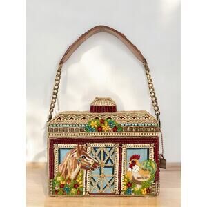 NWT Mary Frances Bag #S002-401 “Barnyard” Beaded Bag